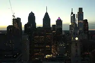 Center City viewed from the PSFS Building