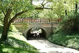 Nineteenth-century pedestrian underpass in Central Park