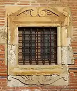 Renaissance window on the ground floor