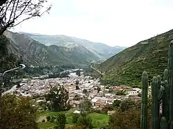 Chalhuanca, situated on the Chalhuanca River