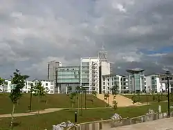 Unimas administrative building and Unimas square.