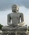 15.25 feet (4.65 m) statue at Chandragiri Vatika, Tijara