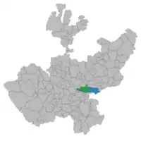 Municipality location in Jalisco