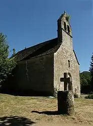 The Romanesque chapel of Saint-Jacques, in the hamlet of Vendes, in Bassignac