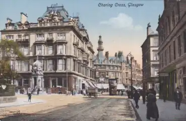 A c. 1900 view of the Charing Cross area, looking east along Sauchiehall Street