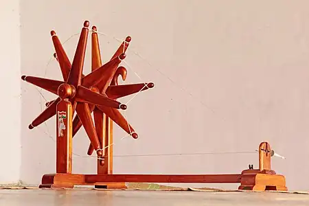 A charkha used by Mahatma Gandhi