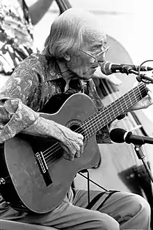 Charlie Byrd performing with his trio in July 1997