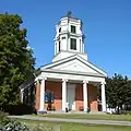 Charlotte Congregational Church in the Charlotte Center Historic District.