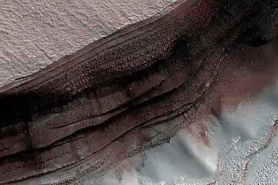 Chasma Boreale, as seen by HiRISE.