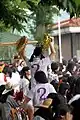 Students cheer their teams by various means