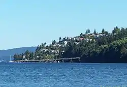 View of Arbutus Ridge from Cherry Point Beach Park