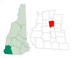 Location in Cheshire County, New Hampshire