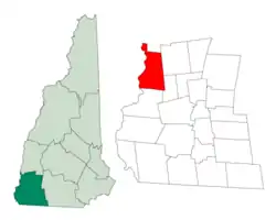 Location in Cheshire County, New Hampshire