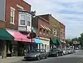 Hohman Block with Smith and Tribune Blocks together at the end of the row