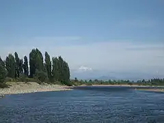 View on Longavi from the Achibueno River at Palmilla, Linares