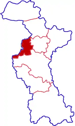 Location in Zibo