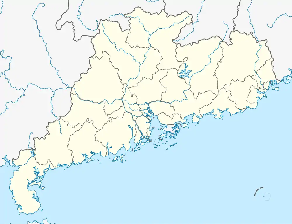 Yangchun is located in Guangdong