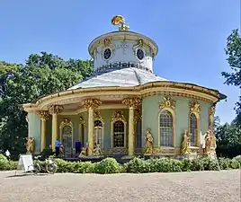 Chinese House, Sanssouci Park, Potsdam, Germany, an example of Chinoiserie, by Johann Gottfried Büring, 1755–1764