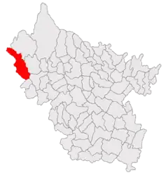 Location in Buzău County