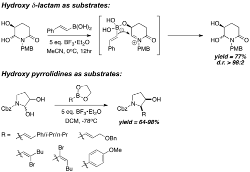 diastereoselective PBM coupling with chiral N-acyliminium ion