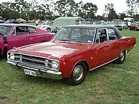 South African Chrysler Valiant VIP, a RHD Dodge Dart.  This is a 1968 model.