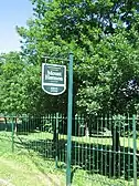 cemetery sign on street