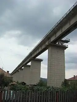 The Topolog Viaduct in Ciofrângeni