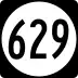 State Route 629 marker