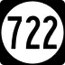 State Route 722 marker