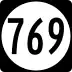 State Route 769 marker