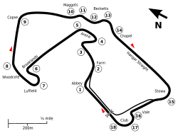 Layout of the Silverstone Circuit