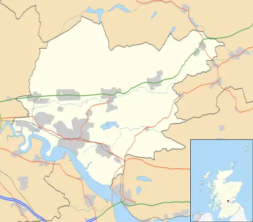 Cambus is located in Clackmannanshire