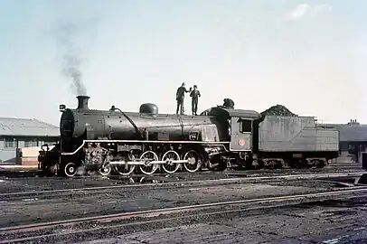 Class 19A no. 705 at the East London Locoshed in Cambridge, still with its original boiler, 16 April 1970