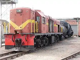 No. 32-047 staged at Voorbaai Depot near Mosselbaai, 15 April 2013