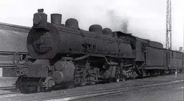 SAR no. 1623 as simple expansion engine, c. 1930