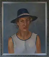 Clélie Lamberty painted by Robert Liard, 1977