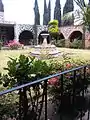 Cloister beside the church of San Pablo Atlazalpan, Mexico