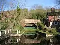 Coalport Canal at the bottom of the plane