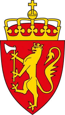 Coat of arms of Norway (13th century, 1992 design shown)