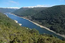 Cobb Reservoir in autumn