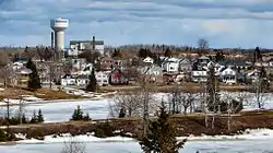 Cochrane as seen across Lake Commando