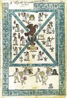 Folio 2 rectoFounding of Tenochtitlan