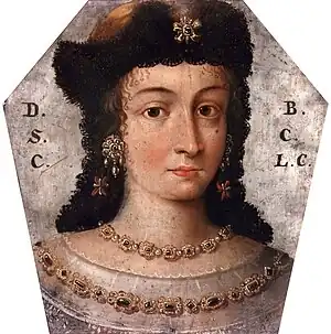 Coffin portrait of Barbara Lubomirska, 1676.