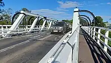 Colemans Bridge over Leycester Creek, Lismore (road view)