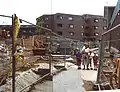 Collingwood College in 1994 during the major building work that greatly increased the college's size