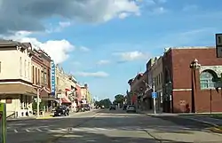 Downtown Columbus on Highway 60/16 - a portion of the Columbus Downtown Historic District