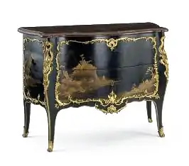 Lacquered Commode, by Bernard Van Riesamburgh, Victoria and Albert Museum (1750–1760)