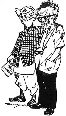 R. K. Laxman with the Common Man