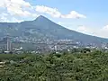 San Salvador skyline with the volcano behind it