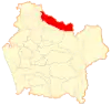 Location of Collipulli within the Araucanía Region